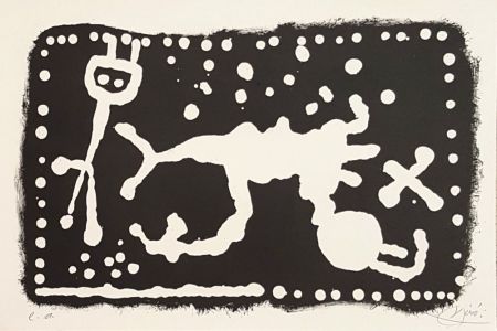 Lithographie Miró - Etude de réserve