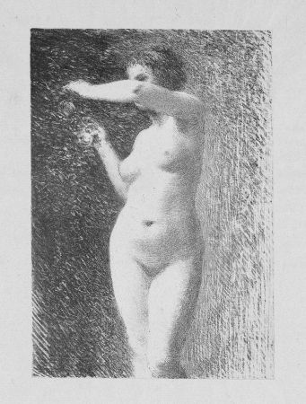 Lithographie Fantin-Latour - Etude pour Eve