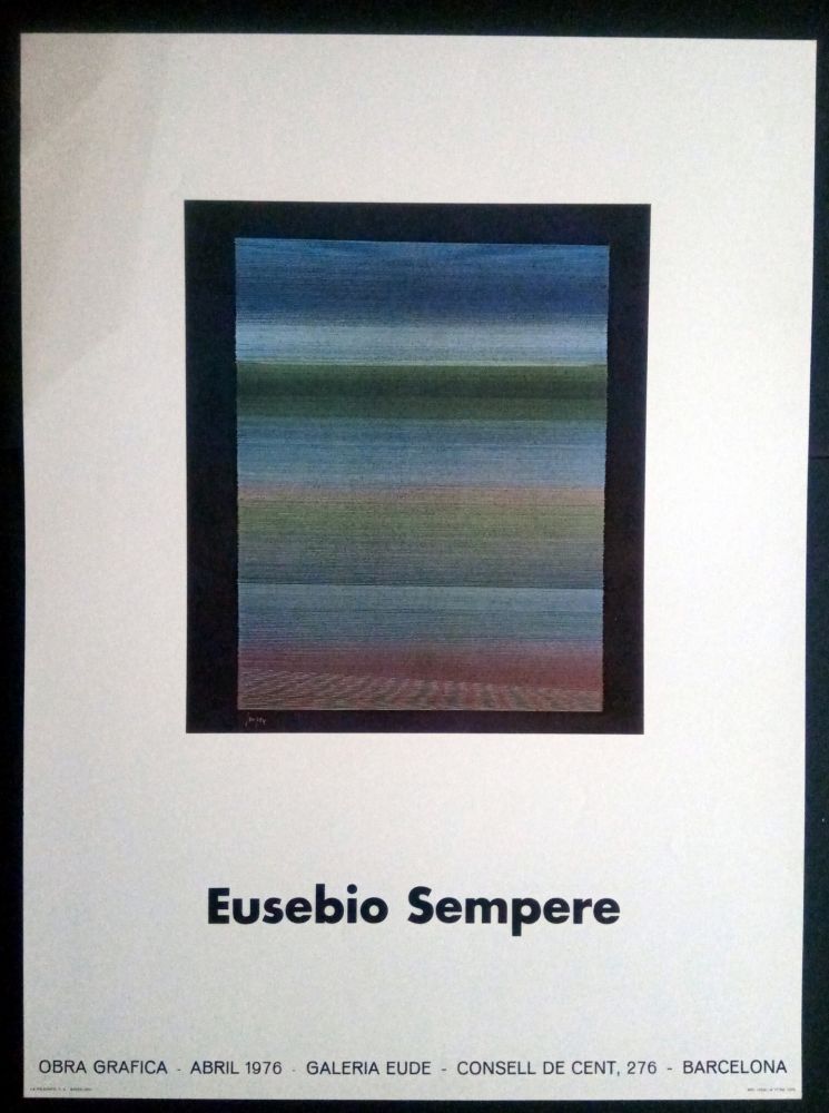 Affiche Sempere - EUSEBIO SEMPERE GALERIA EUDE 1976