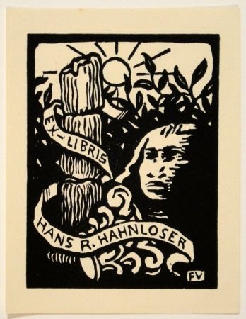 Gravure Sur Bois Vallotton - Ex-Libris Hans R. Hahnloser