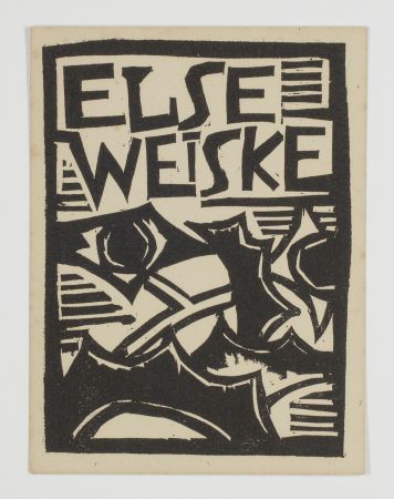 Gravure Sur Bois Schmidt-Rottluff - Exlibris Else Weiske