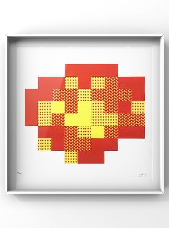 Sérigraphie Invader - Explosion