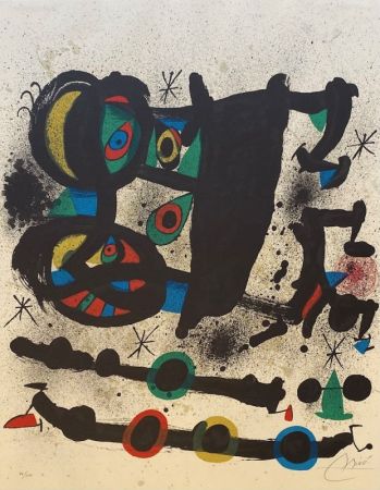 Lithographie Miró - Exposicion Homenaje a Josep Lluis Sert 