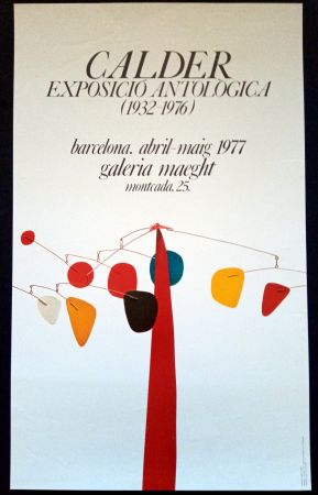 Affiche Calder - Exposició Antològica 1932 1976