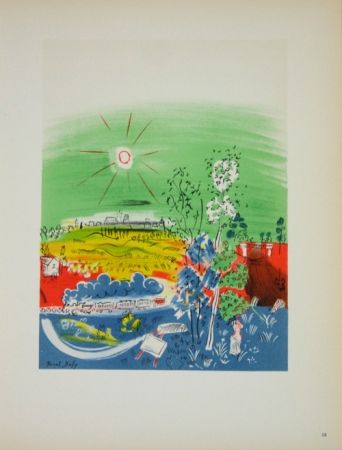 Lithographie Dufy - Exposition d'Art  Français Kaunas 1939