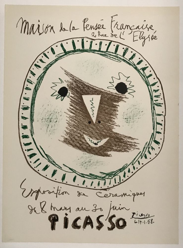 Lithographie Picasso - Exposition de Céramiques