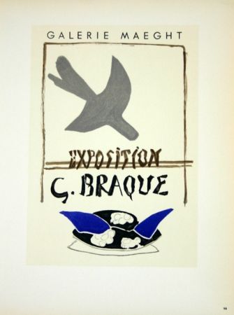 Lithographie Braque - Exposition G Braque