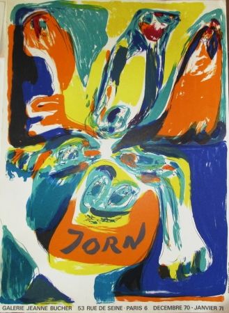 Affiche Jorn - Exposition Galerie Jeanne Bucher 70-71