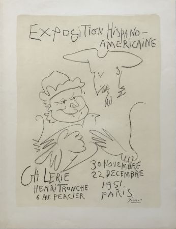 Lithographie Picasso - Exposition Hispano-Americaine