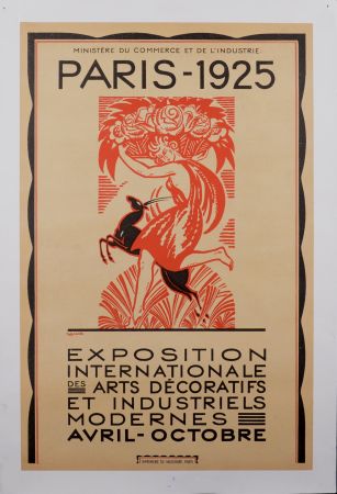 Lithographie Bonfils - Exposition Internationale des Arts Décoratifs et industriels modernes, 1925