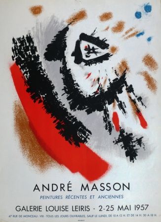 Affiche Masson - Exposition Louise Leiris