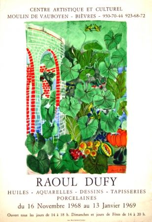 Lithographie Dufy - Exposition Moulin de Vauboyen