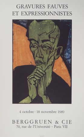 Livre Illustré Heckel - Expressionisme, Portrait d'Homme
