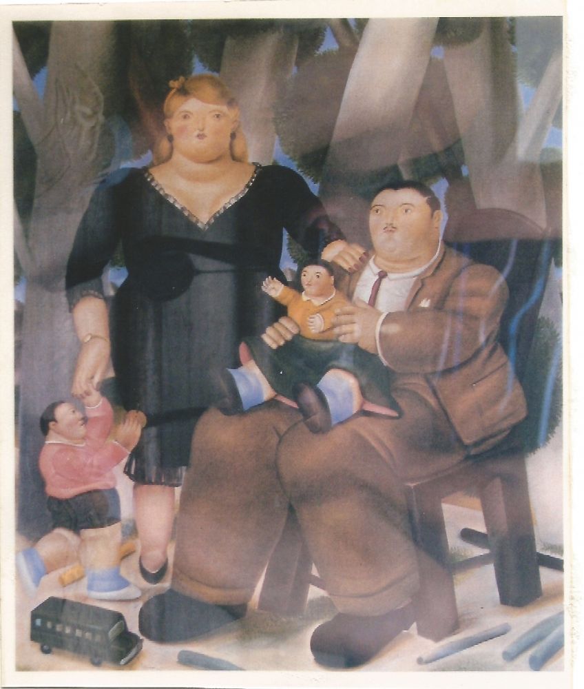 Lithographie Botero - Familia