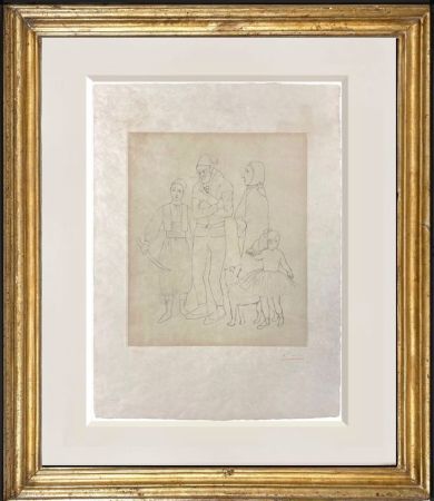 Gravure Picasso - Family of saltimbanqui