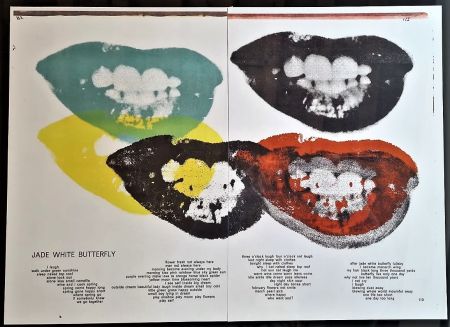 Lithographie Warhol - Farfalla bianca di giada