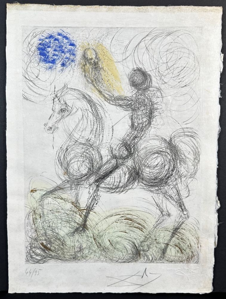Gravure Dali - Faust Cavalier et la Mort