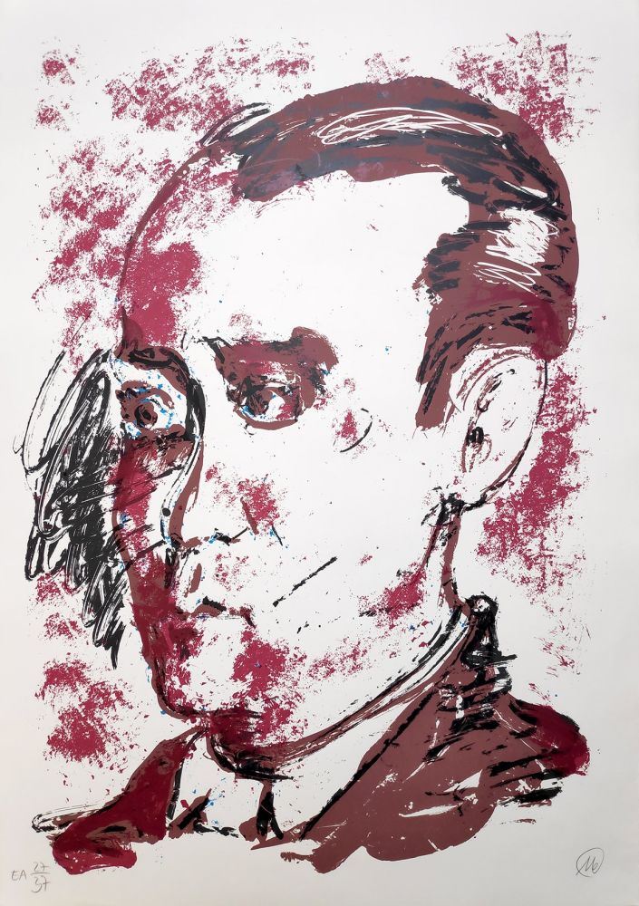 Sérigraphie Lüpertz - Federico Garcia Lorca