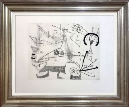 Aquatinte Miró - Femme-Oiseau I