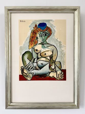 Lithographie Picasso - Femme au Bonnet