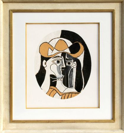 Lithographie Picasso (After) - Femme au Chapeau