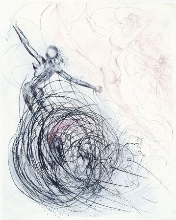 Gravure Dali - Femme dans les Vagues (Woman in the Waves)