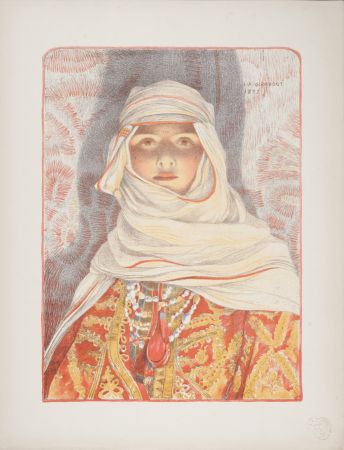 Lithographie Girardot - Femme du Riff, 1897