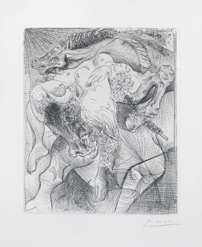 Gravure Picasso - Femme torero II