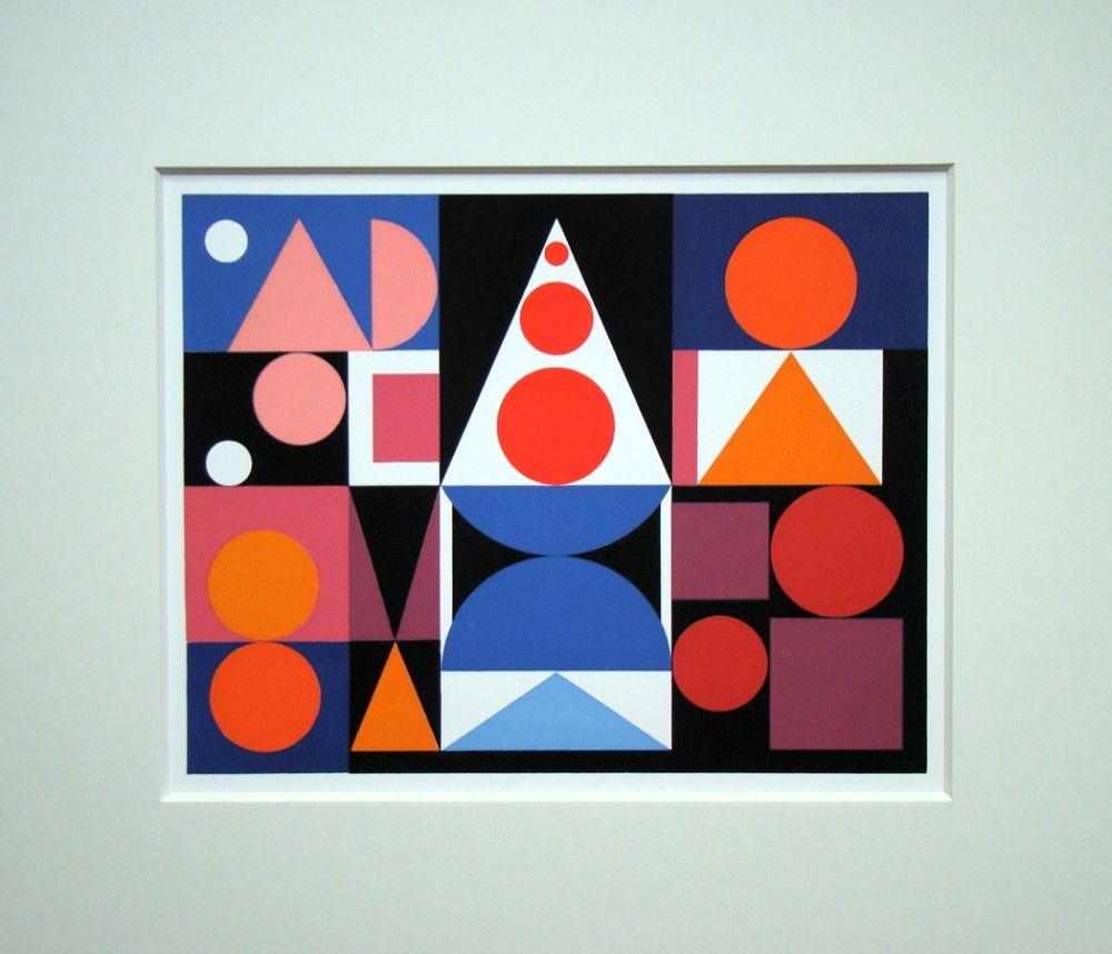 Sérigraphie Herbin - Fer Acier, 1946