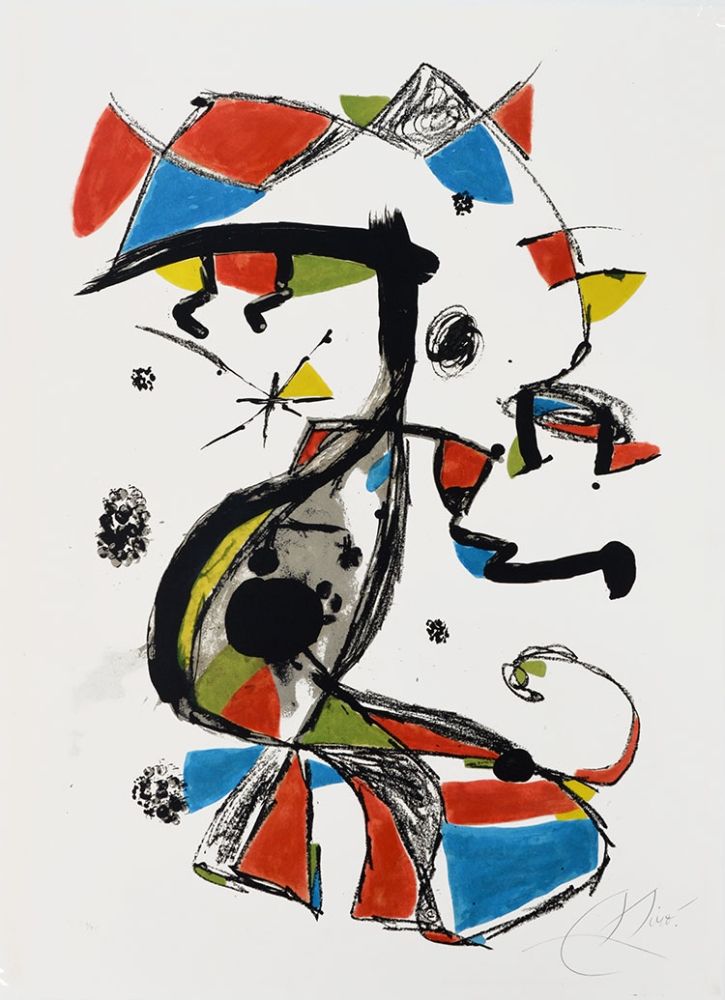 Lithographie Miró - Festa Major
