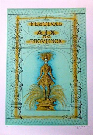 Lithographie Carzou - Festival Aix en Provence
