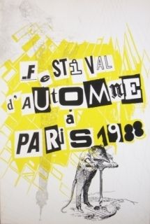 Sérigraphie Polke - Festival d'automne à Paris 1988
