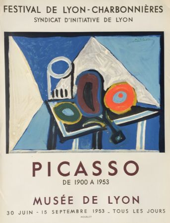 Lithographie Picasso - Festival de Lyon - Charbonnieres