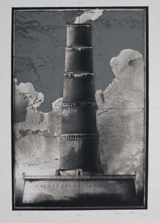 Lithographie Paul - Festungsturm