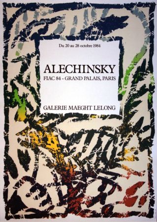 Lithographie Alechinsky - '' FIAC 84 ''