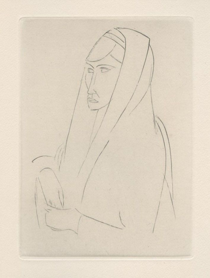 Gravure Derain - Figure,