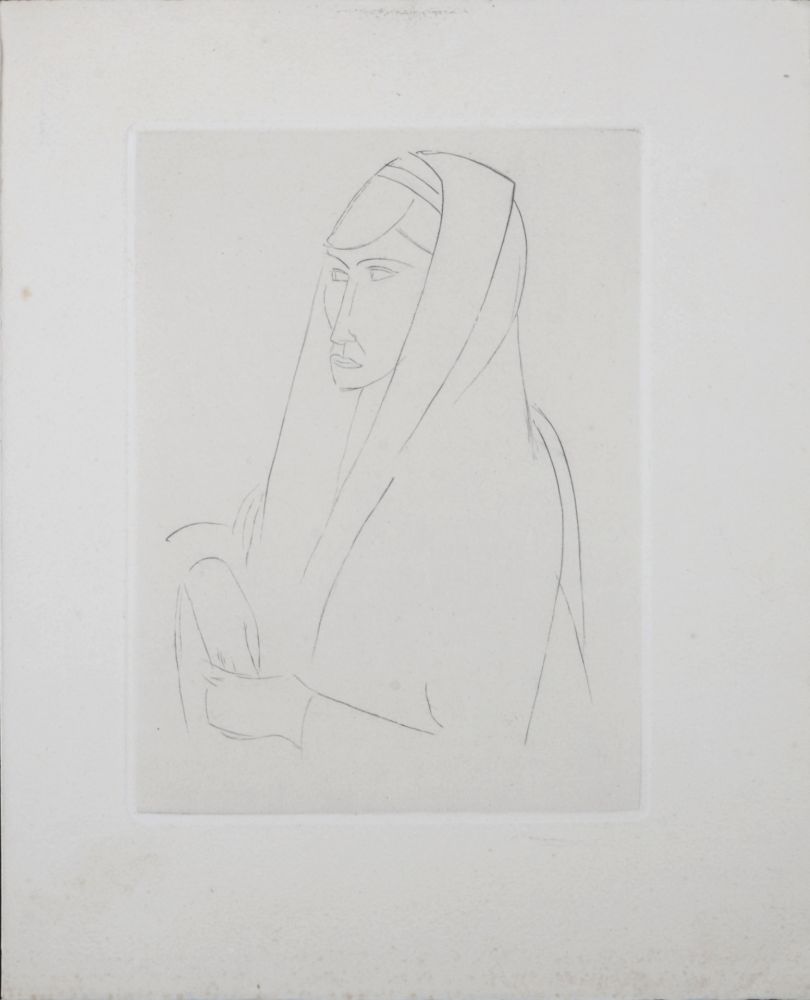 Lithographie Derain - Figure, 1947