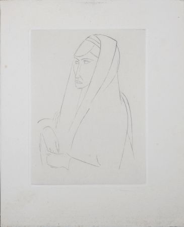 Lithographie Derain - Figure, 1947