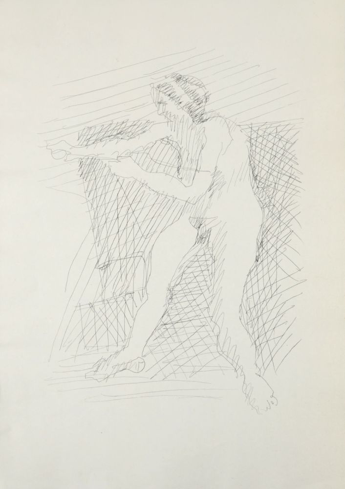 Gravure Villon - Figure, 1962