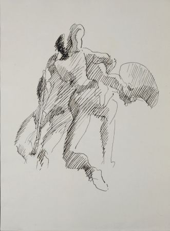 Gravure Villon - Figure, 1962