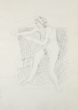 Gravure Villon - Figure, 1962