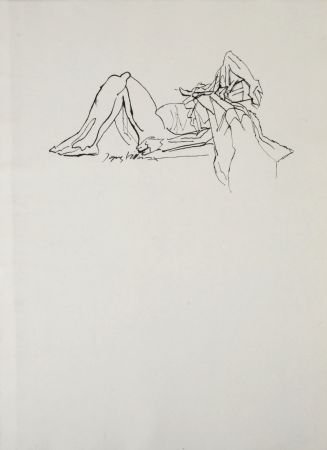 Gravure Villon - Figure, 1962