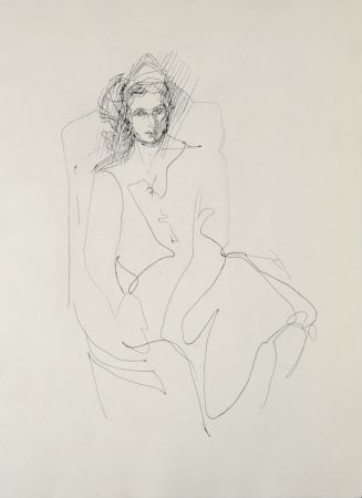 Gravure Villon - Figure, 1962