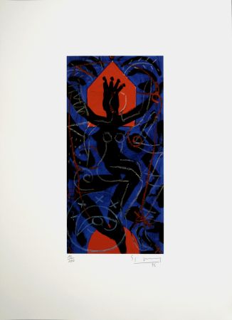 Lithographie Szczesny - Figure, 1995 - Hand-signed!