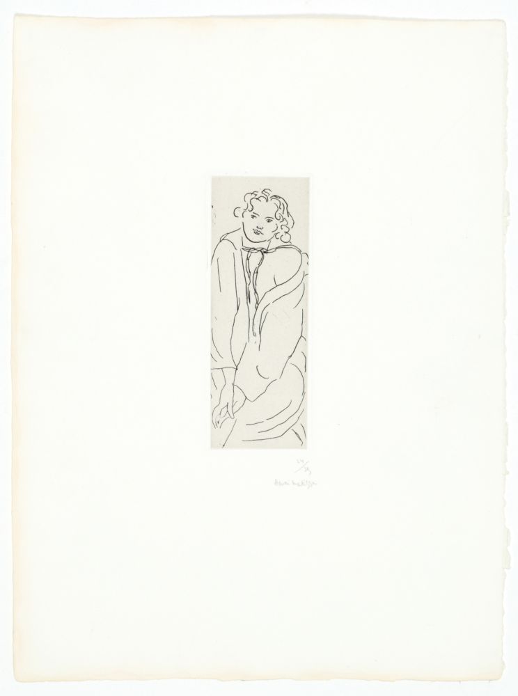 Gravure Matisse - Figure au peignoir