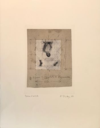 Sérigraphie Delay - Figure incomplète et fragmentée, 1991