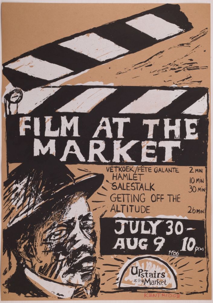 Sérigraphie Kentridge - Film at the Market