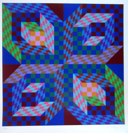 Sérigraphie Vasarely - Firaxo