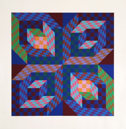 Sérigraphie Vasarely - Firaxo