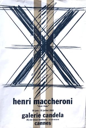 Lithographie Maccheroni - First Time  Galerie Candela Cannes